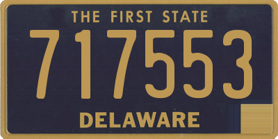 DE license plate 717553