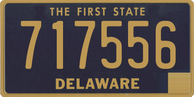 DE license plate 717556