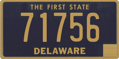 DE license plate 71756