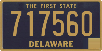 DE license plate 717560