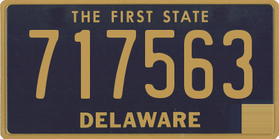 DE license plate 717563