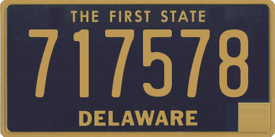 DE license plate 717578