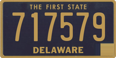 DE license plate 717579