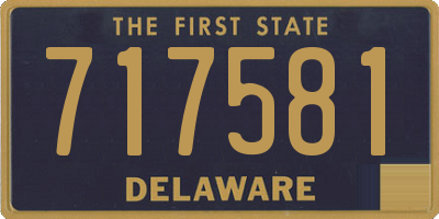 DE license plate 717581