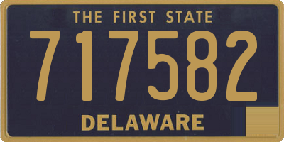 DE license plate 717582