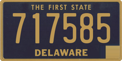 DE license plate 717585