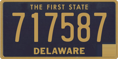 DE license plate 717587