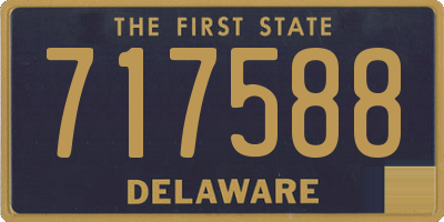 DE license plate 717588