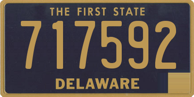 DE license plate 717592