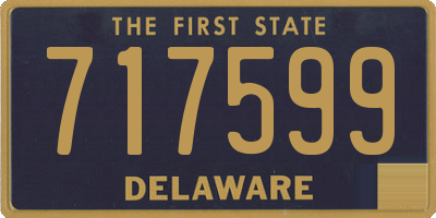 DE license plate 717599