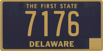 DE license plate 7176
