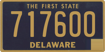 DE license plate 717600