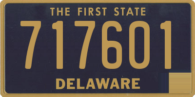 DE license plate 717601