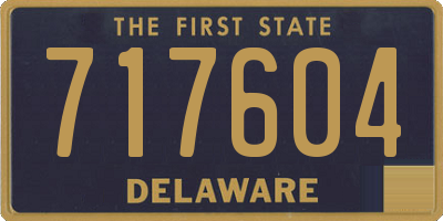 DE license plate 717604