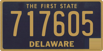 DE license plate 717605