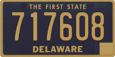 DE license plate 717608