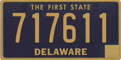 DE license plate 717611