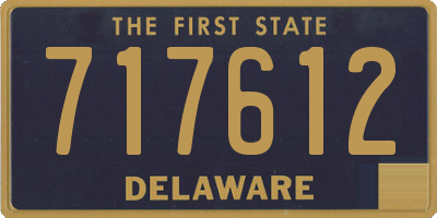 DE license plate 717612