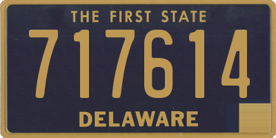DE license plate 717614