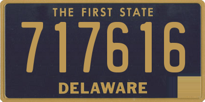 DE license plate 717616
