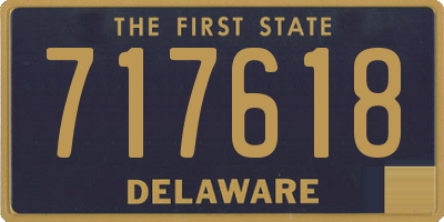 DE license plate 717618