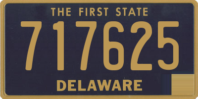 DE license plate 717625
