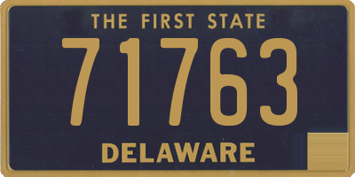 DE license plate 71763
