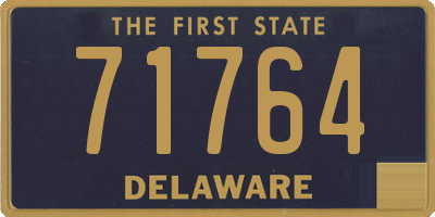 DE license plate 71764