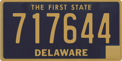DE license plate 717644