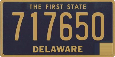 DE license plate 717650