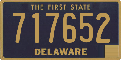 DE license plate 717652