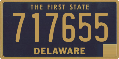 DE license plate 717655