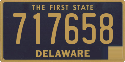 DE license plate 717658