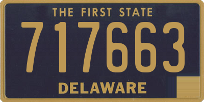 DE license plate 717663