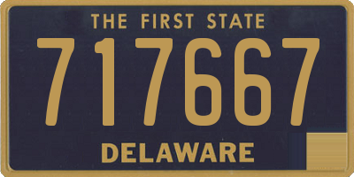 DE license plate 717667