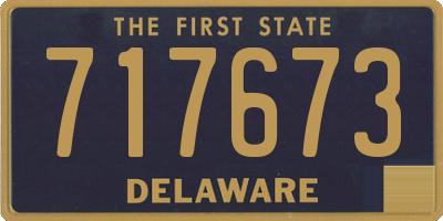 DE license plate 717673