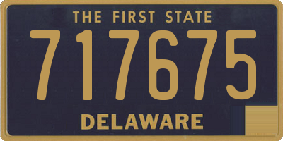 DE license plate 717675