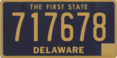 DE license plate 717678