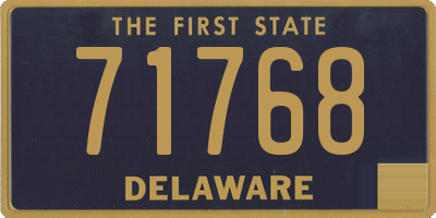 DE license plate 71768