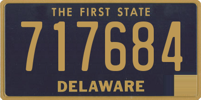 DE license plate 717684