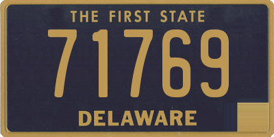 DE license plate 71769