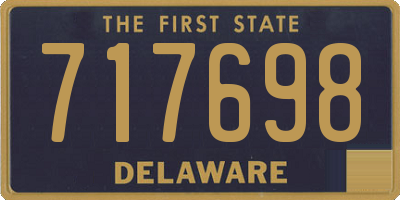 DE license plate 717698