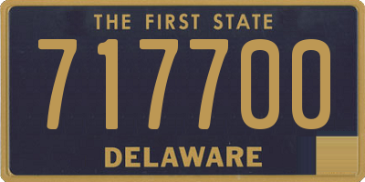 DE license plate 717700