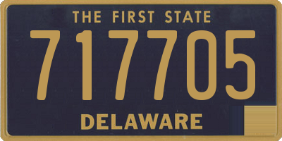 DE license plate 717705