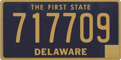 DE license plate 717709