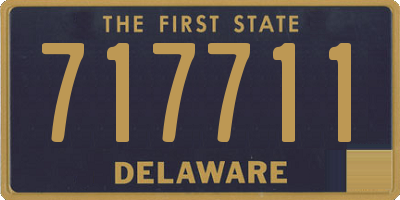 DE license plate 717711