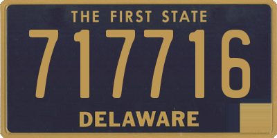DE license plate 717716