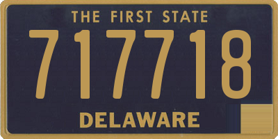 DE license plate 717718