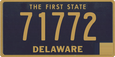 DE license plate 71772