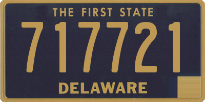 DE license plate 717721